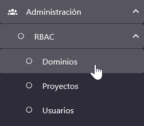 Panel de Dominios