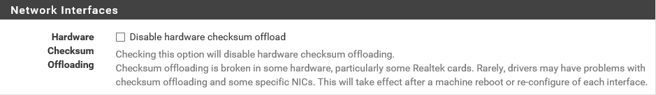 Desabilitar compatibilidad pfSense